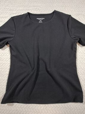 INDUSTRY Black Crewneck Short-Sleeve Tee